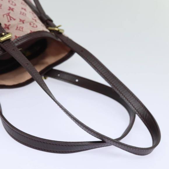 LOUIS VUITTON Monogram Mini Bucket PM Shoulder Bag Cherry LV Auth 81296 - Picture 7 of 16